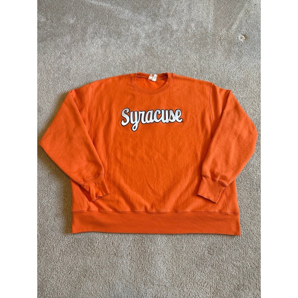 Syracuse Orange Champion Reveae Weave Unisex Crewneck Sweatshirt Size XXL